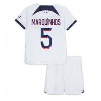 Paris Saint-Germain Marquinhos #5 Replica Away Minikit 2023-24 Short Sleeve (+ pants)